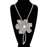 Fashion Rhinestone Flower Necklace #KS2159 - Multiple Colors (PC)