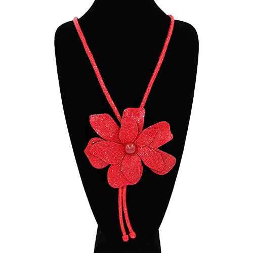 Fashion Rhinestone Flower Necklace #KS2159 - Multiple Colors (PC)