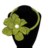 Fashion Rhinestone Flower Choker Necklace #KS2160 - Multiple Colors (PC)