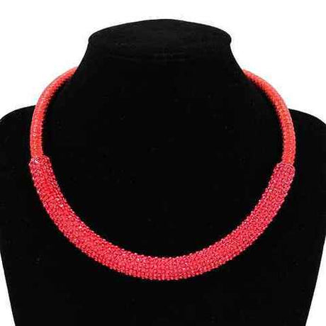 Fashion Rhinestone Collar Necklace #KS2199 - Multiple Colors (PC)