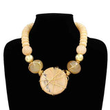Fashion Bead Statement Necklace #KS2210 - Multiple Colors (PC)