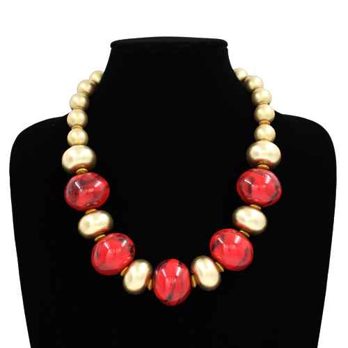Fashion Pearl Bead Necklace #KS2215 - Multiple Colors (PC)