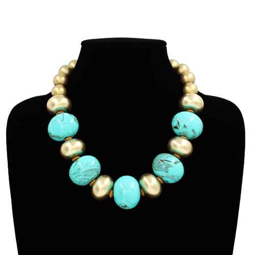 Fashion Pearl Bead Necklace #KS2215 - Multiple Colors (PC)