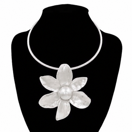 Fashion Flower Collar Necklace #KS2229 - Multiple Colors (PC)