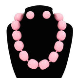 Fashion Large Bubble Bead Necklace Set #KS2265 - Multiple Colors (PC)