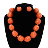 Fashion Large Bubble Bead Necklace Set #KS2265 - Multiple Colors (PC)