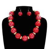 Fashion Bubble Bead Necklace Set #KS2273 - Multiple Colors (PC)