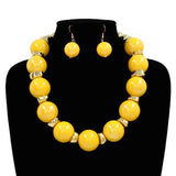 Fashion Bubble Bead Necklace Set #KS2273 - Multiple Colors (PC)