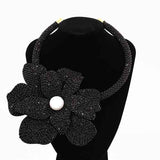 Fashion Flower Statement Collar Necklace #KS2295 - Multiple Colors (PC)