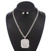 Fashion Rhinestone Necklace Set #KS3111RDCLR (PC)