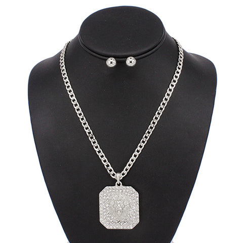 Fashion Rhinestone Necklace Set #KS3111RDCLR (PC)