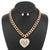Fashion Rhinestone Heart Necklace Set #KS5176 - Multiple Colors (PC)