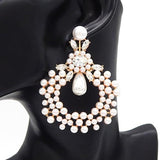 Fashion Pearl Dangle Earrings #LE3265 - Multiple Colors (PC)