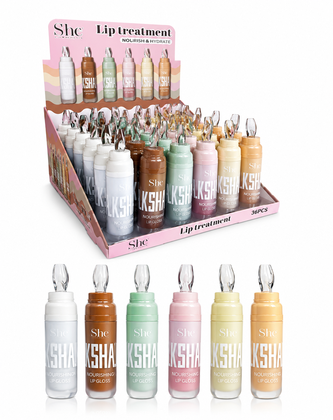 She Milkshake Lip Treatment #LG21 (36PC)