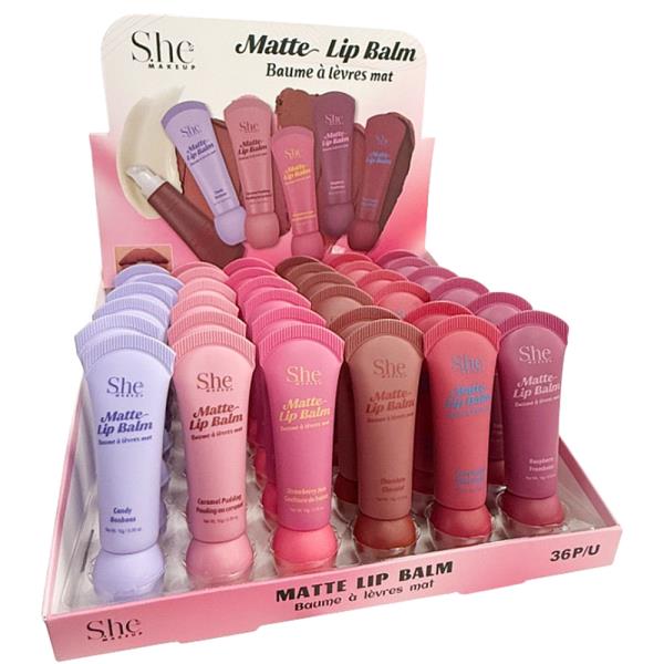 She Matte Lip Balm #LG28 (36PC)