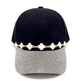 Fashion Rhinestone Cap W/Clovers #LH8452 - Multiple Colors (PC)