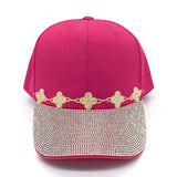 Fashion Rhinestone Cap W/Bling Clovers #LH8459 - Multiple Colors (PC)
