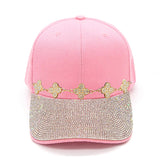 Fashion Rhinestone Cap W/Bling Clovers #LH8459 - Multiple Colors (PC)