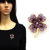 Fashion Four-Leaf Clover Brooch #LM4024 - Multiple Colors (PC)