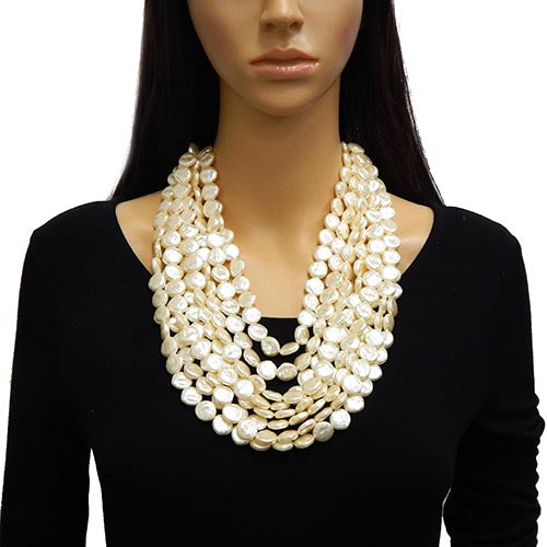 Fashion Pearl Design Necklace #LN3334 - Multiple Colors (PC)