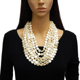 Fashion Pearl Design Necklace #LN3334 - Multiple Colors (PC)