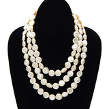 Fashion Short 3 Layer Pearl Necklace #LN3336 - Multiple Colors (PC)