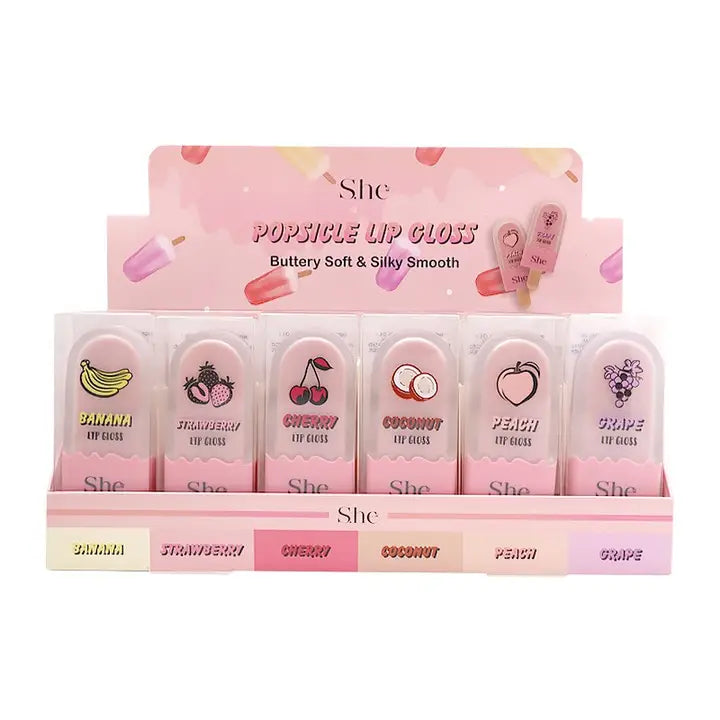 She Popsicle Lip Gloss #LP1034 (24PC)