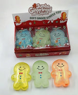 Jumbo Gingerbread Man Sugar Squishy Toy #LSSQ-GIN (6PC)