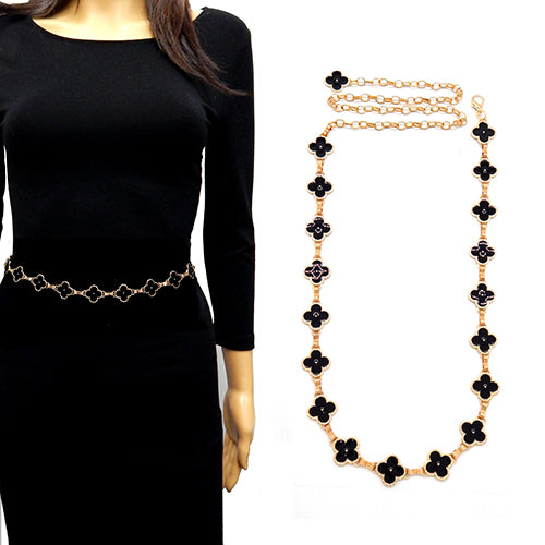 Fashion Clover Chain Link Belt #LT3024 - Multiple Colors (PC)