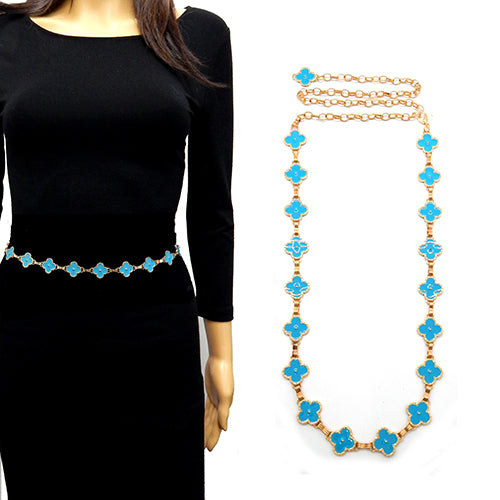 Fashion Clover Chain Link Belt #LT3024 - Multiple Colors (PC)