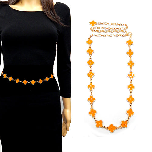 Fashion Clover Chain Link Belt #LT3024 - Multiple Colors (PC)