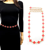 Fashion Clover Chain Link Belt #LT3024 - Multiple Colors (PC)