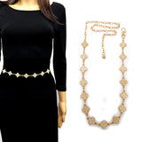 Fashion Stone Clover Chain Belt #LT5111 - Multiple Colors (PC)