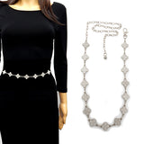 Fashion Stone Clover Chain Belt #LT5111 - Multiple Colors (PC)
