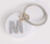 Fashion Wristlet Initial Keychain (PC)