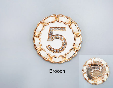 Fashion Design Chain Brooch #MBR1001 - Multiple Colors (PC)