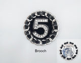 Fashion Design Chain Brooch #MBR1001 - Multiple Colors (PC)
