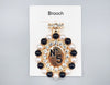 Fashion Design Brooch #MBR1005 - Multiple Colors (PC)