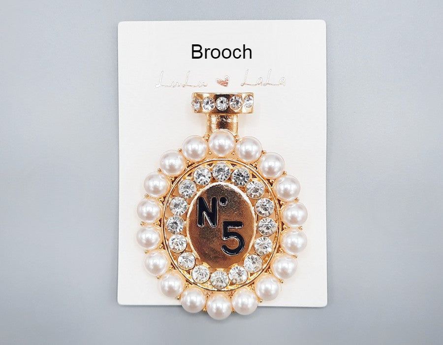 Fashion Design Brooch #MBR1005 - Multiple Colors (PC)