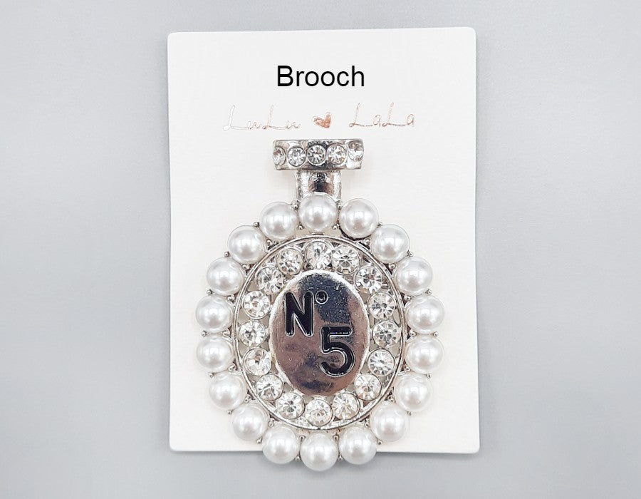 Fashion Design Brooch #MBR1005 - Multiple Colors (PC)