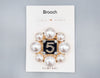 Fashion Design Pearl Brooch #MBR1007 - Multiple Colors (PC)