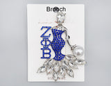 Fashion Rhinestone Lady Brooch #MBR1013 - Multiple Colors (PC)