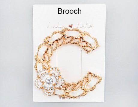 Fashion Design Chain Brooch #MBR1015 - Multiple Colors (PC)