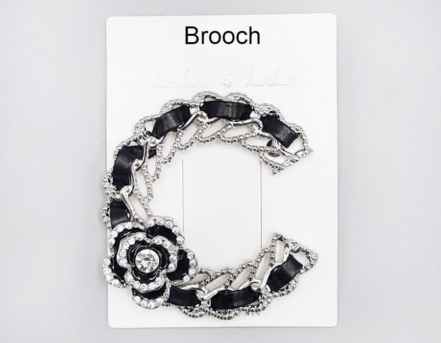 Fashion Design Chain Brooch #MBR1015 - Multiple Colors (PC)