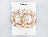 Fashion Infinity Rhinestone Brooch #MBR1016 - Multiple Colors (PC)