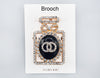 Fashion Design Rhinestone Brooch #MBR1017 - Multiple Colors (PC)