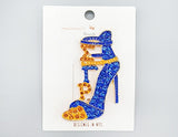 Fashion Stone High Heel Brooch #MBR1030 - Multiple Colors (PC)