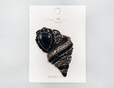 Fashion Seashell Rhinestone Brooch #MBR1084 - Multiple Colors (PC)