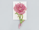 Fashion Flower Rhinestone Brooch #MBR1085 - Multiple Colors (PC)