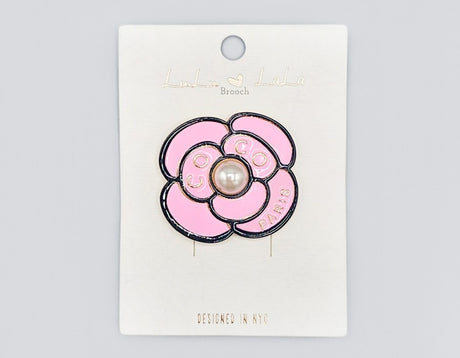 Fashion Flower Brooch #MBR1094 - Multiple Colors (PC)